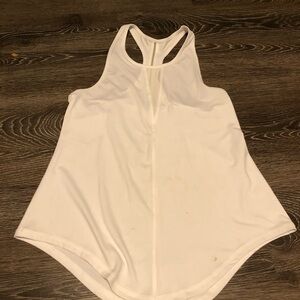 ZYIA white racer back flowy tank